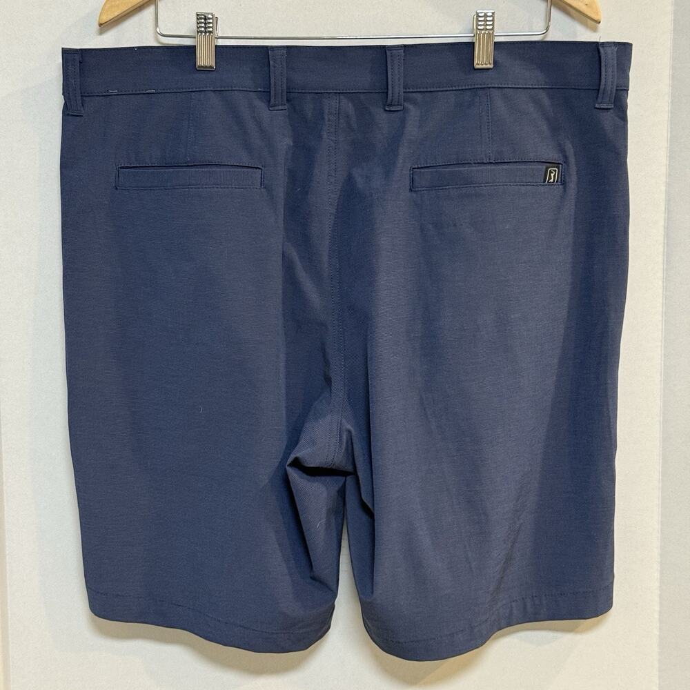 PGA Tour Navy Blue Athletic Performance Chino Golf Shorts 9" - Men's 38 - Picture 2 of 7